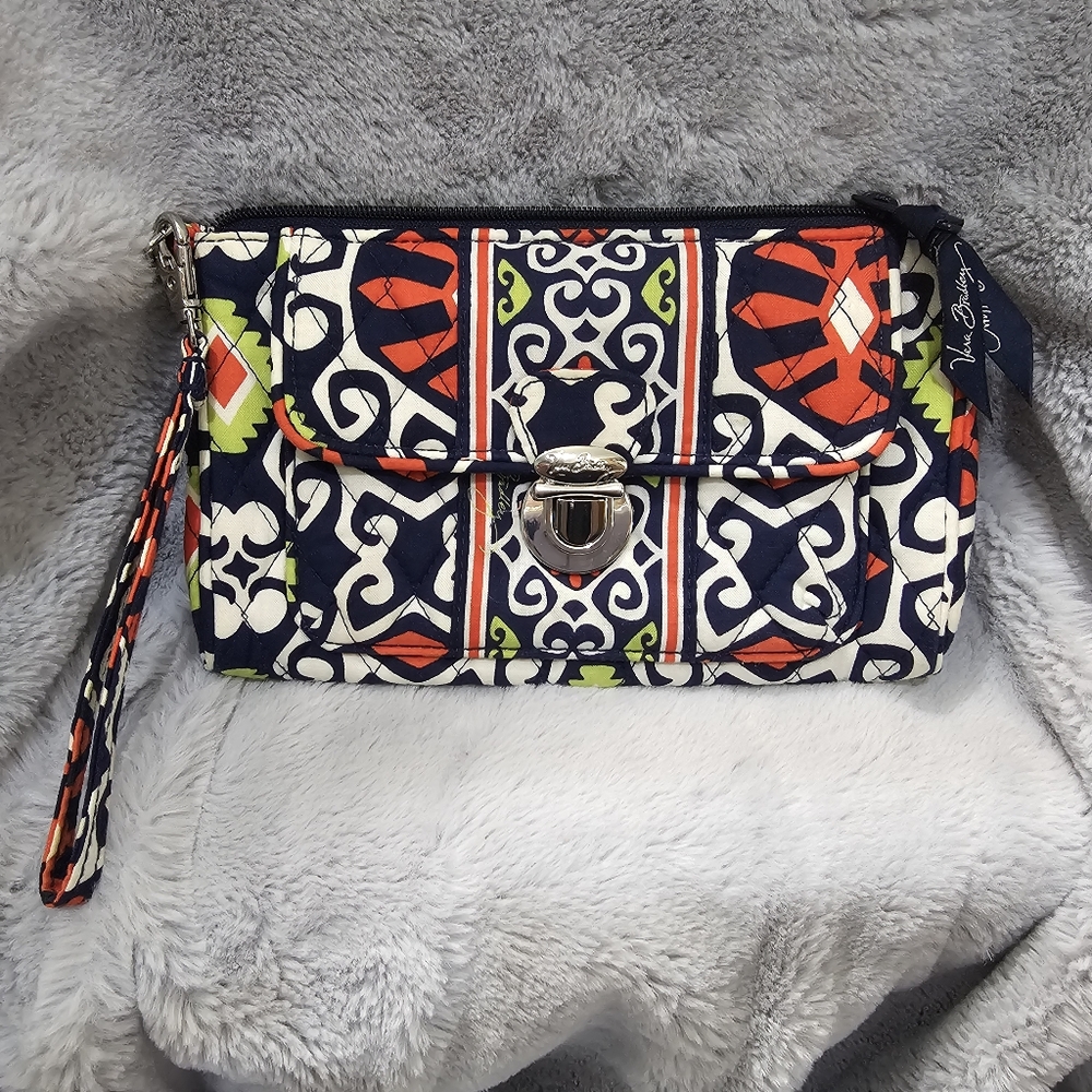 Vera Bradley Sun Valley Pushlock Wristlet
